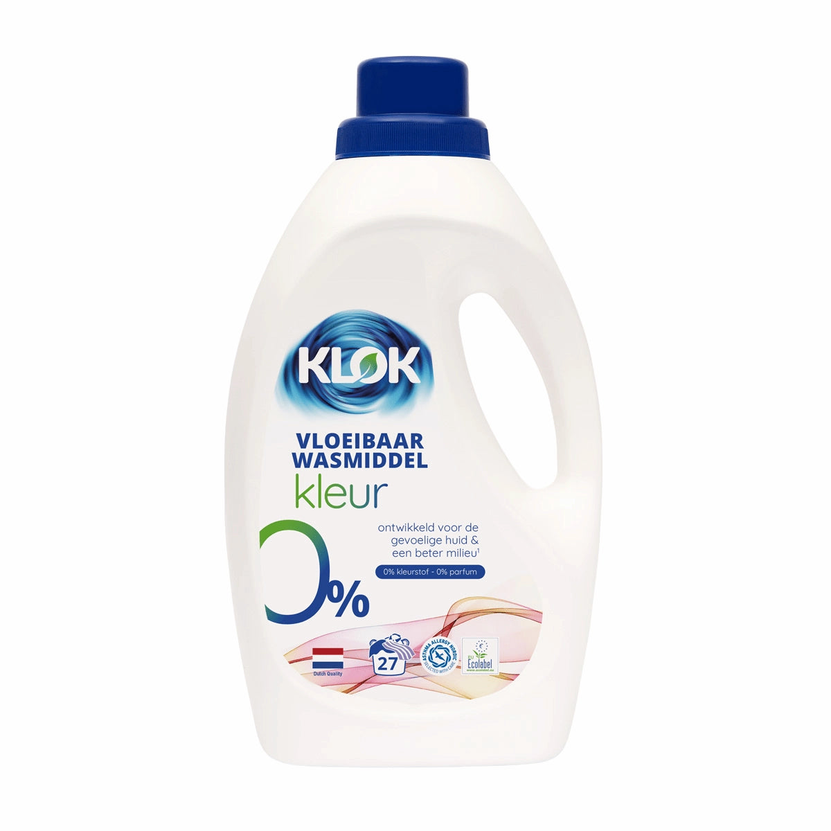Klok ECO Detergent Lichid pentru Rufe Colorate 0% Parfum, 0% Coloranti 1,485L (27 spalari)