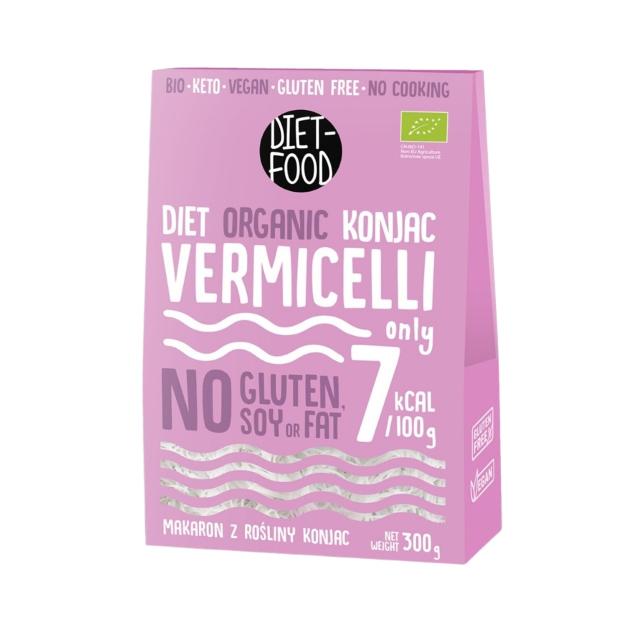Diet Food Vermicelli Shirataki din Konjac BIO, 300 g