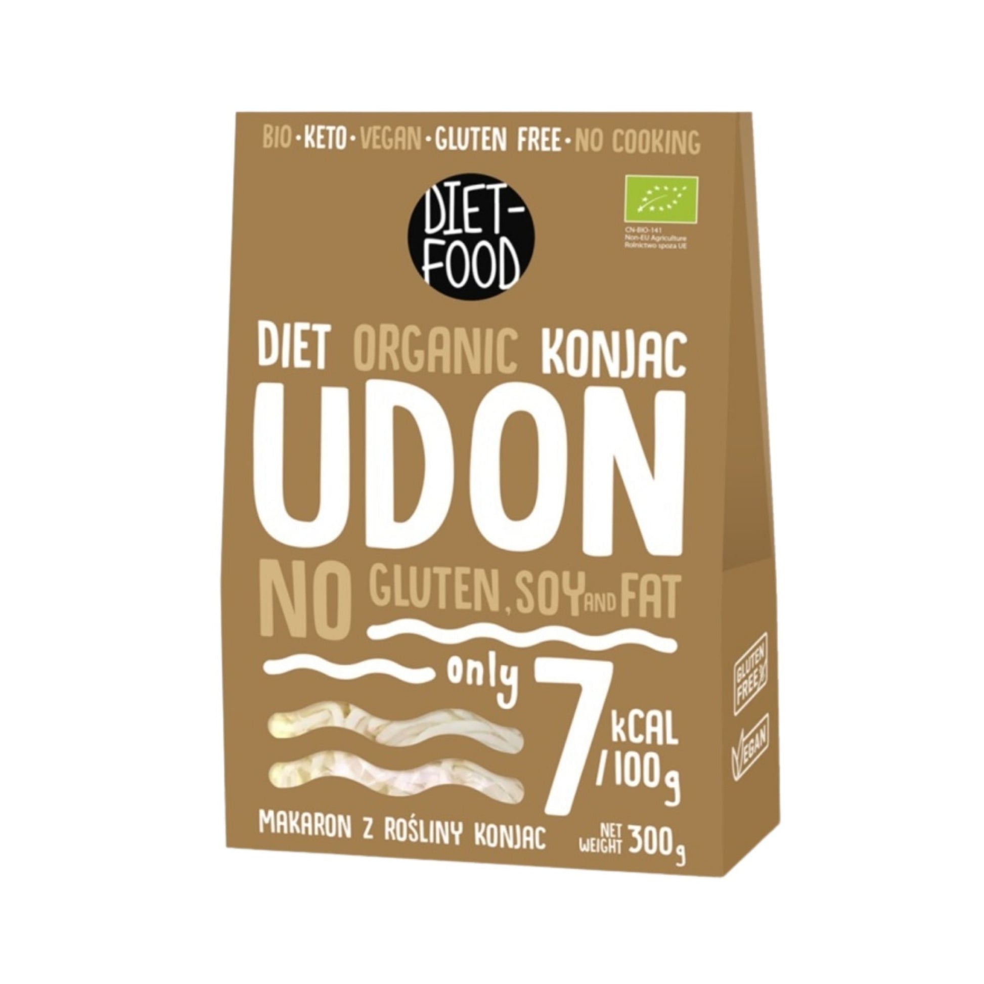 Diet Food Tăiței Udon Shirataki din Konjac BIO, 300 g