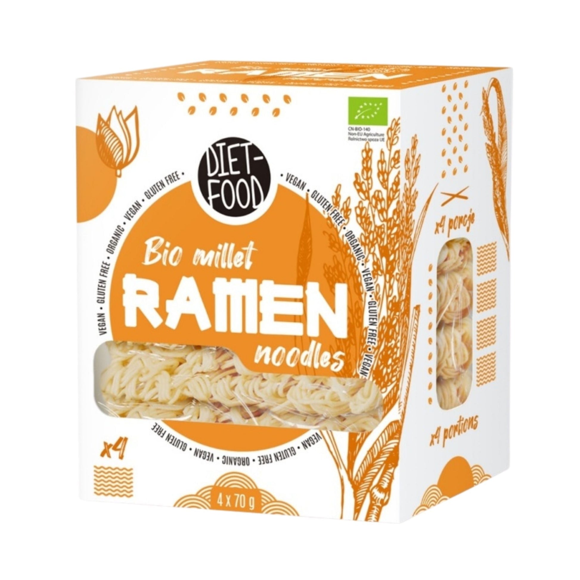 Diet Food Paste Ramen 100% Mei BIO, 280 g