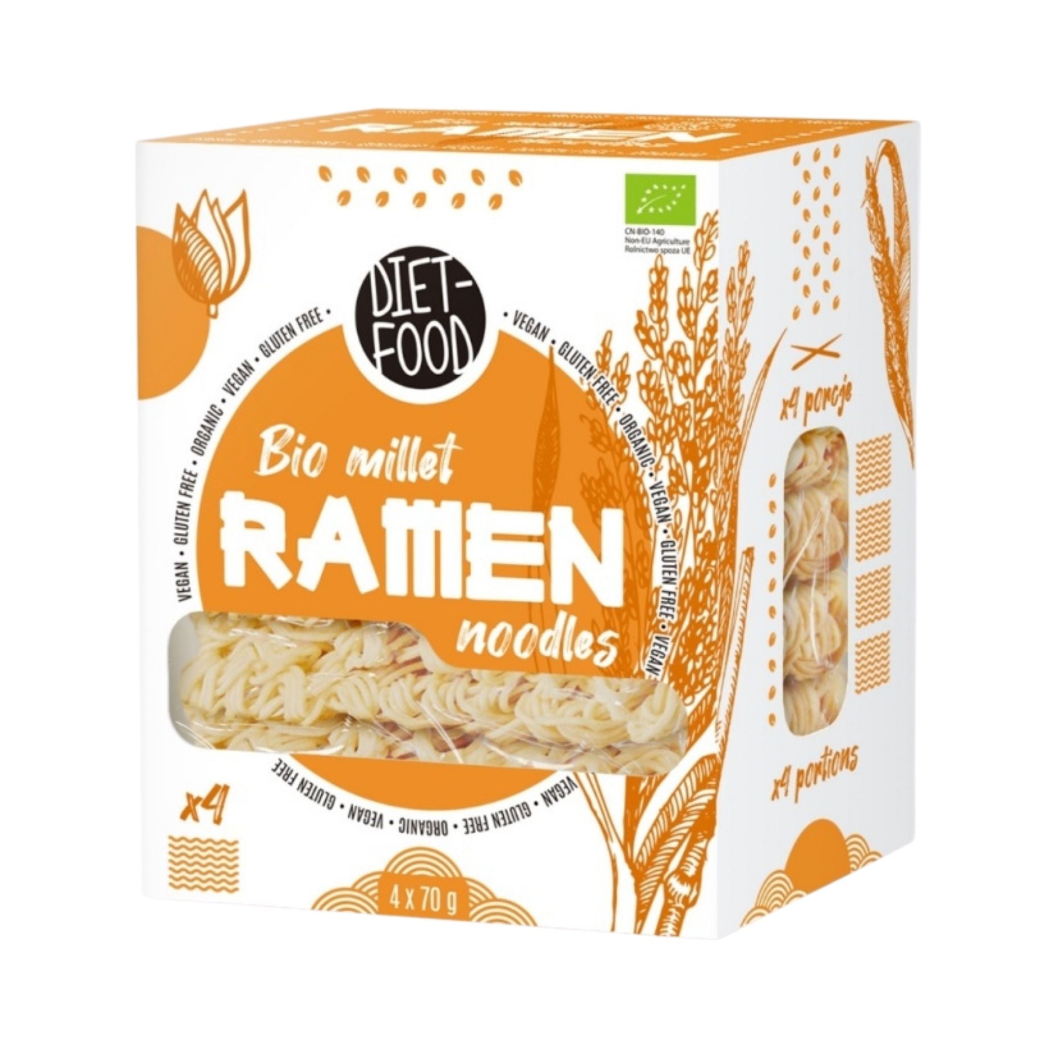 Diet Food Paste Ramen 100% Mei BIO, 280 g