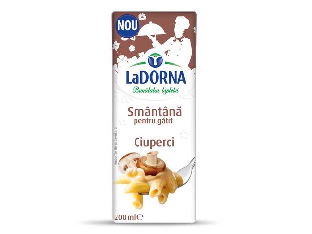 LaDorna Smântână UHT pentru Gătit cu Ciuperci 200ml