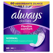 Always Dailies Fresh&protect, Absorbante Zilnice, Normal, 60 Buc