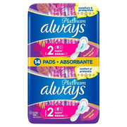 Always Platinum Super Duo, Absorbante Igienice, Marime 2, 14 Buc