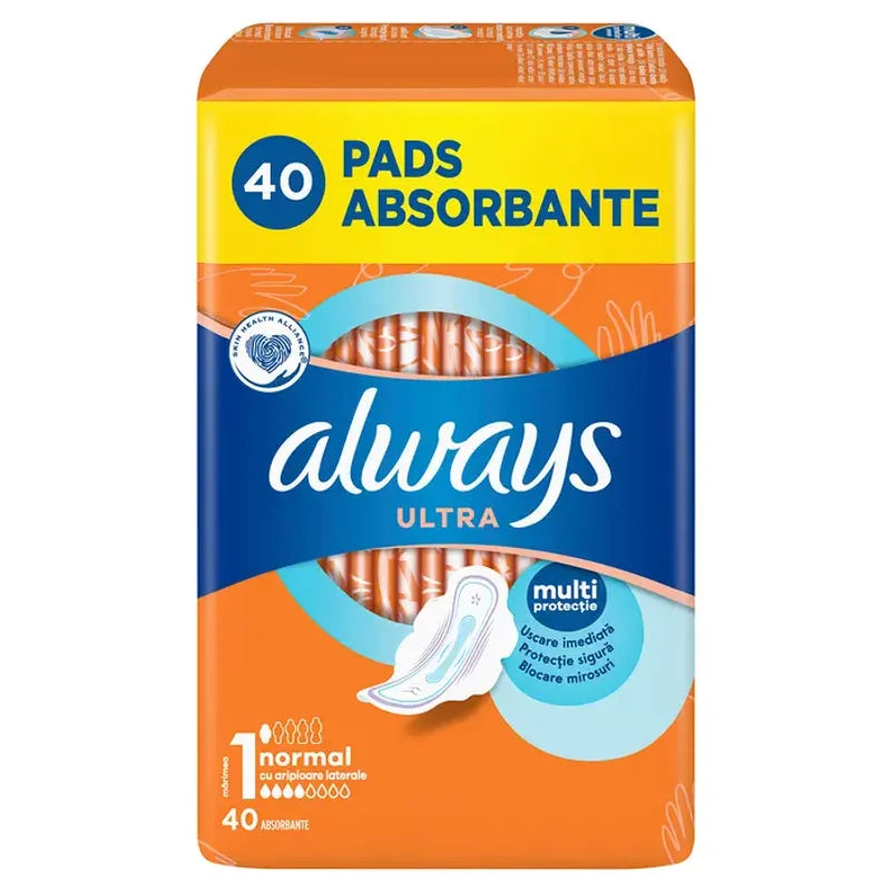 Always Ultra Normal, Absorbante Igienice, Marime 1, 40 Buc