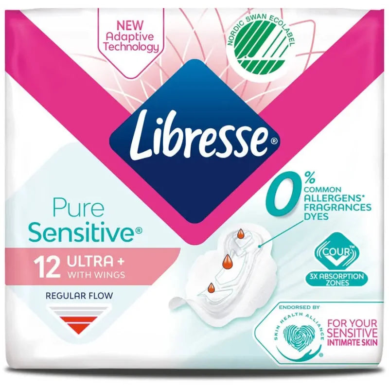 Libresse Absorbante Pure Sensitive Ultra, 12 Bucati