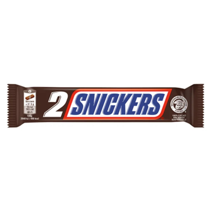 Snickers Baton Ciocolata cu Caramel si Alune