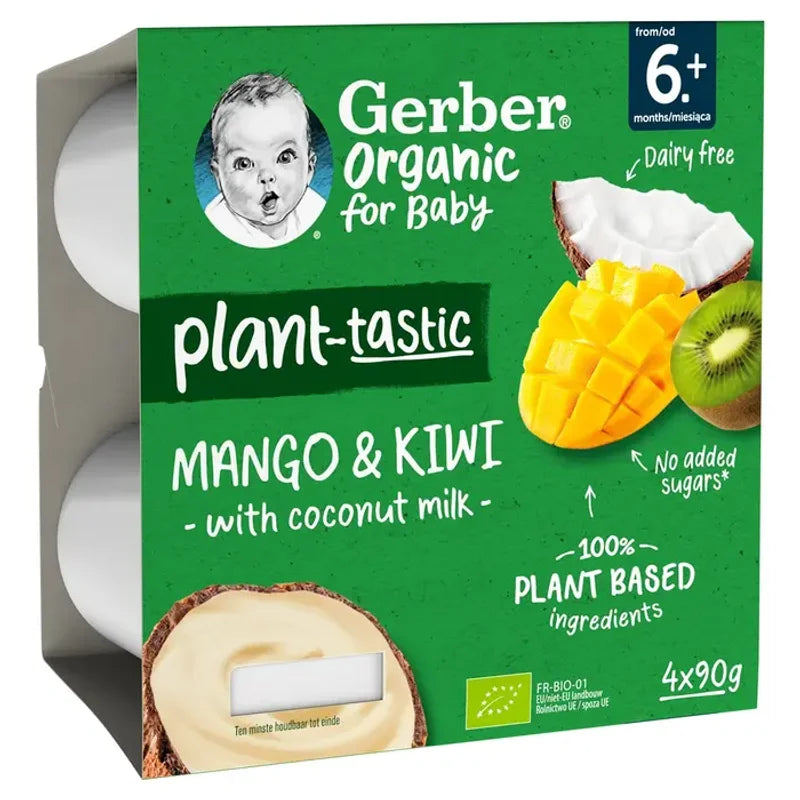 Gerber Bio, Gustare, de la 6 Luni, cu Kiwi si Cocos