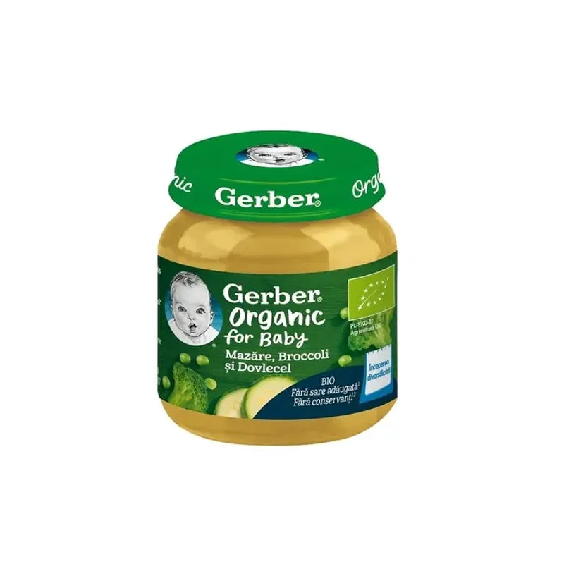 Gerber Bio, Piure, Mazare, Broccoli si Dovlecel