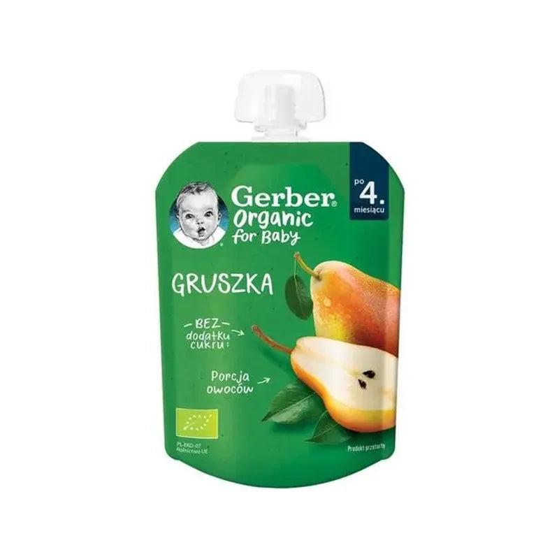 Gerber Bio, Piure, de la 6 Luni, cu Pere