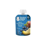 Gerber Natural, Piure, de la 6 Luni, cu Mar, Afine si Banane
