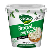 Delaco branza pufoasa cu verdeata