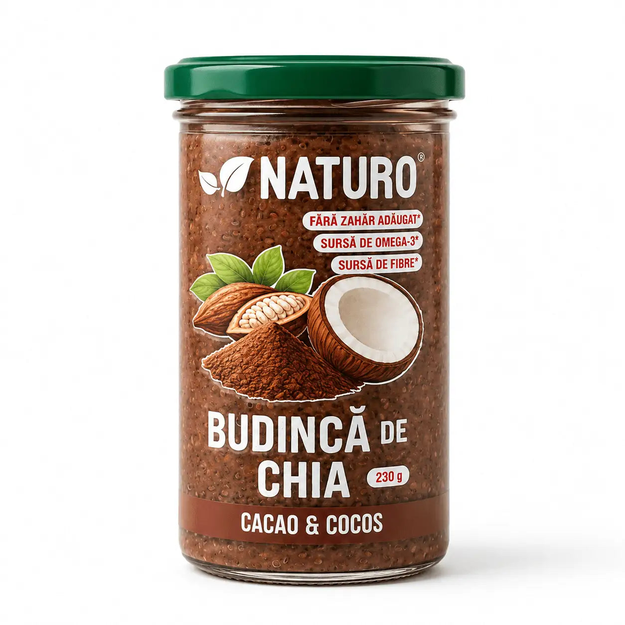 Naturo Budinca de chia Cacao & Cocos 230 g
