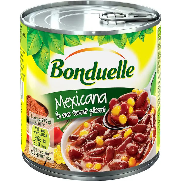 Bonduelle Mexicana Fasole Rosie cu Porumb si Sos