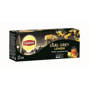 Lipton Earl Grey, Ceai, Negru cu Lamaie, 25 Pliculete