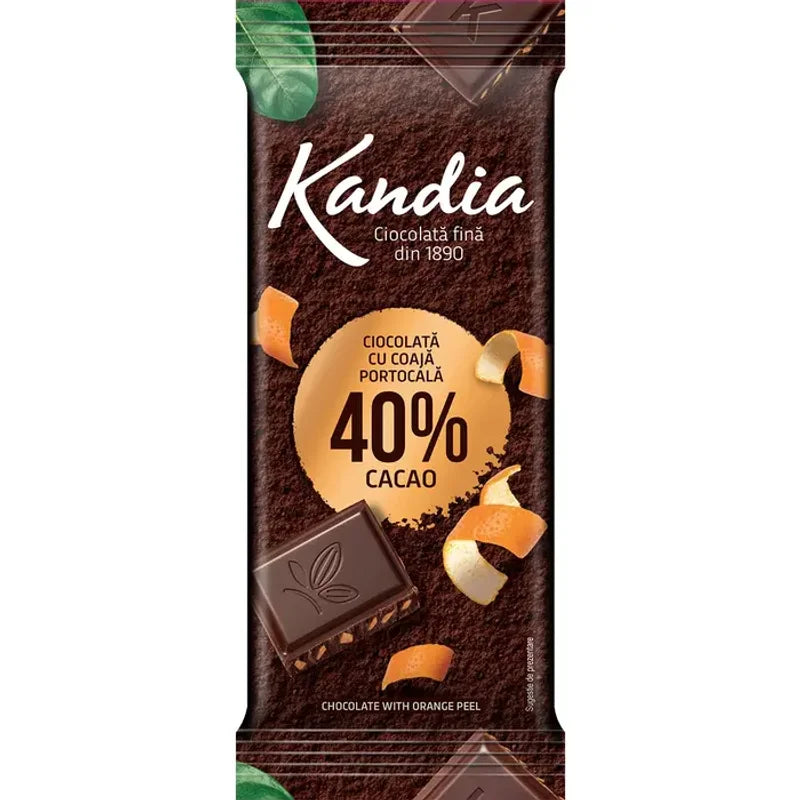Kandia Ciocolata Amaruie, Tableta de Ciocolata, 40% Cacao