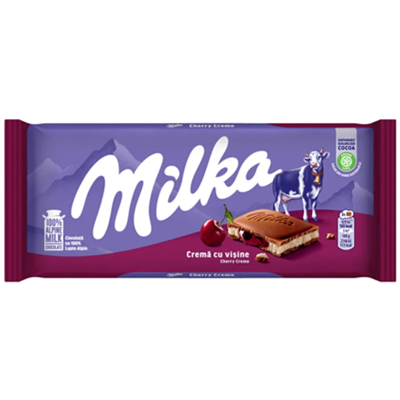 Milka Ciocolata Lapte si Visine