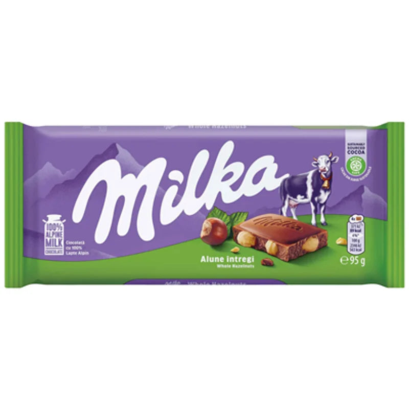 Milka Ciocolata Lapte si Alune Intregi