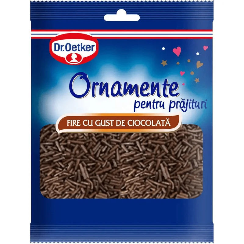 Dr.oetker Ornamente pentru Prajituri Fire cu Gust de Ciocolata