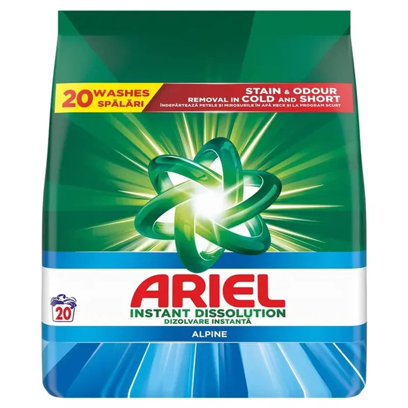 Ariel Alpine, Detergent Automat de Rufe, Pudra, 20 Spalari