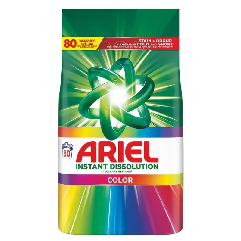 Ariel Color, Detergent Automat de Rufe, Pudra, 80 Spalari