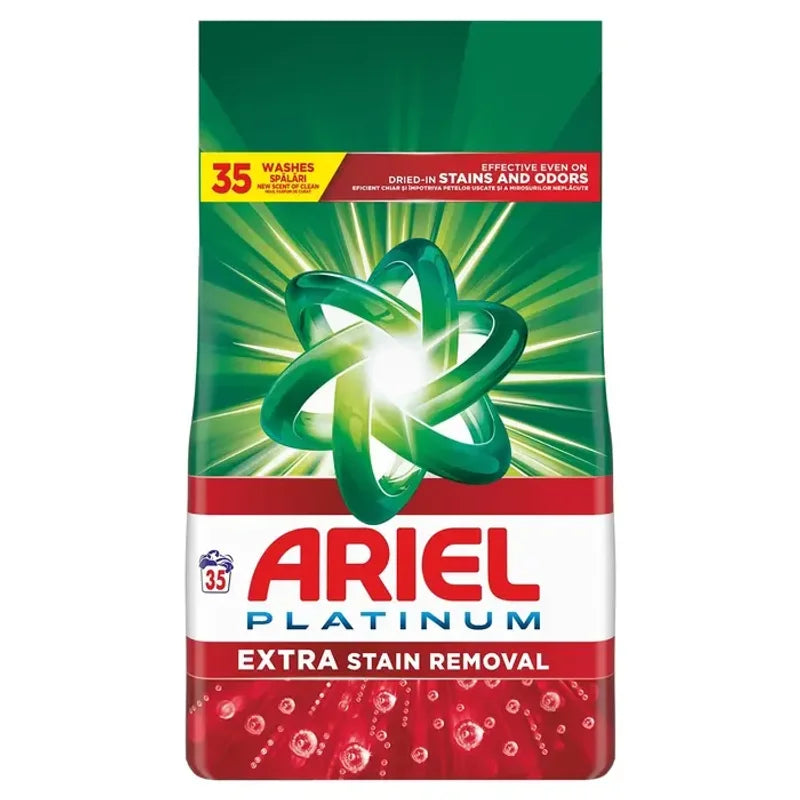 Ariel Extra Stain Removal, Detergent Automat de Rufe, Pudra, 35 Spalari