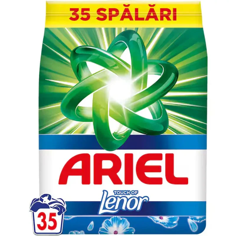 Ariel Touch Of Lenor, Detergent Automat de Rufe, Pudra, 35 Spalari