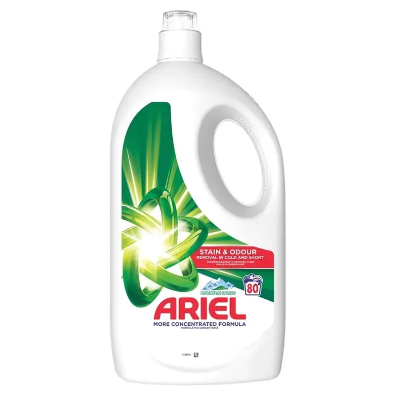 Ariel Mountain Spring, Detergent Automat de Rufe, Lichid, 80 Spalari