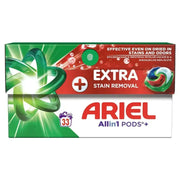 Ariel All in One Pods + Extra Stain Removal, Detergent Automat de Rufe, Capsule, 33 Buc