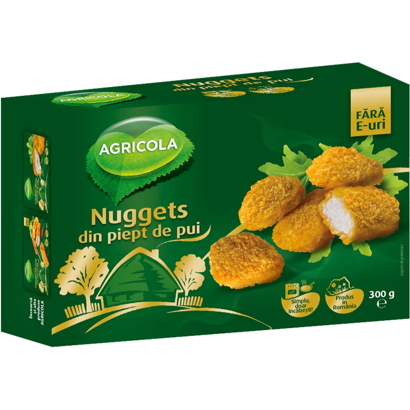 Agricola Nuggets din Piept de Pui fără E-uri, 300 g