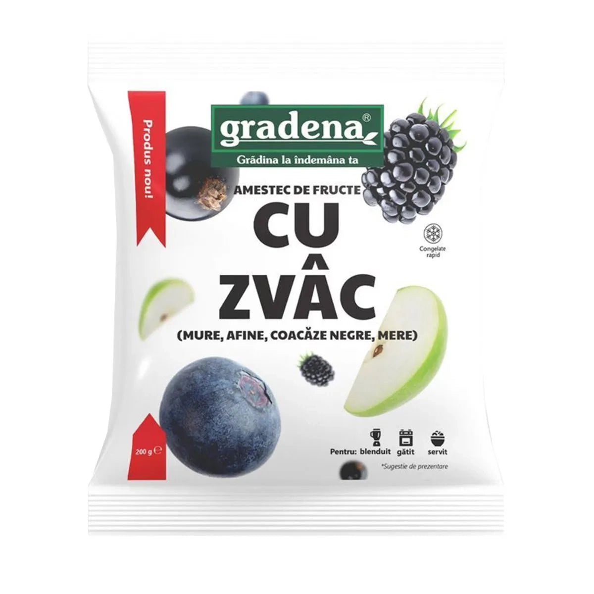 Gradena Amestec de Fructe cu Zvac (mure, Afine, Coacaze Negre, Mar)