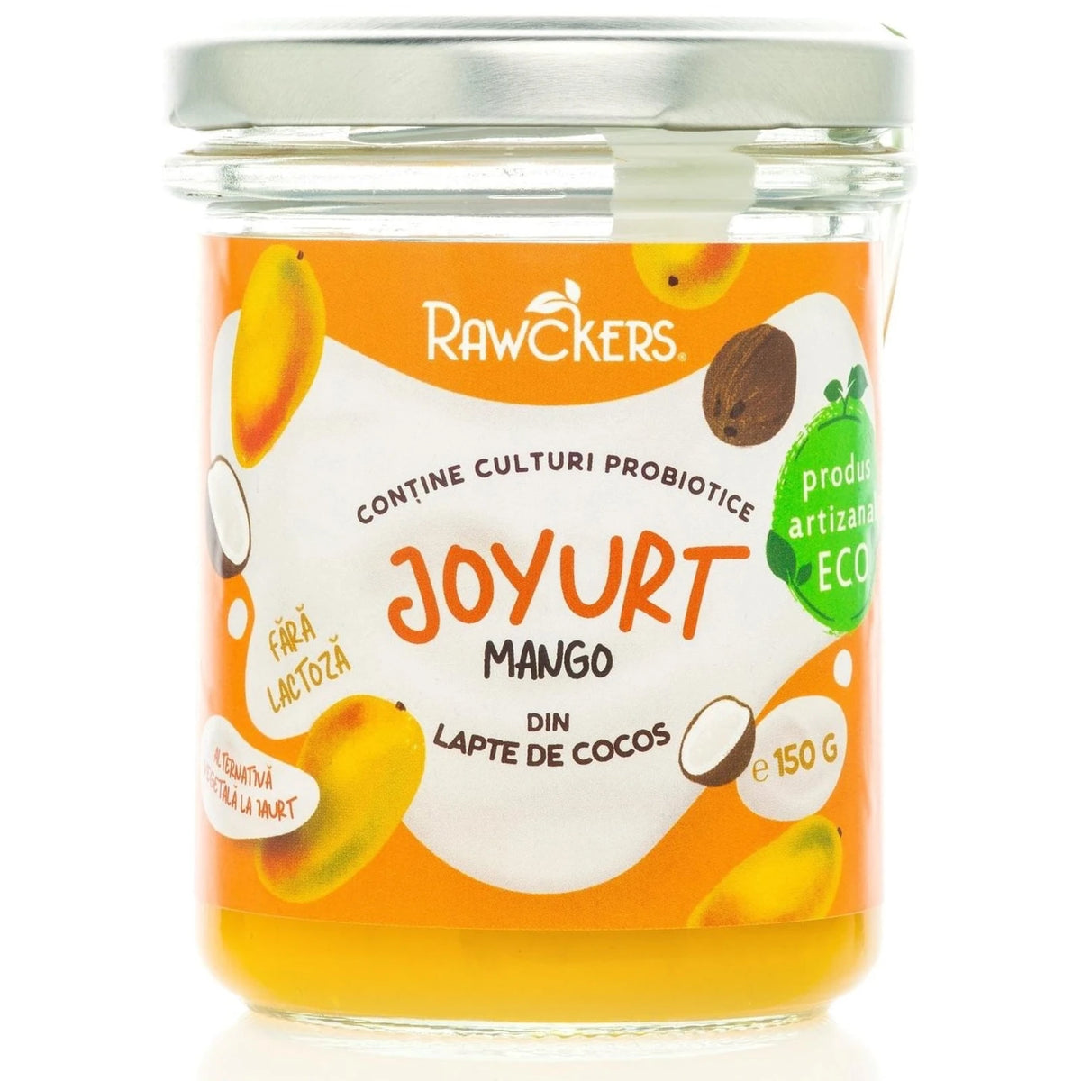 Rawckers ECO Joyurt din cocos cu mango 150g