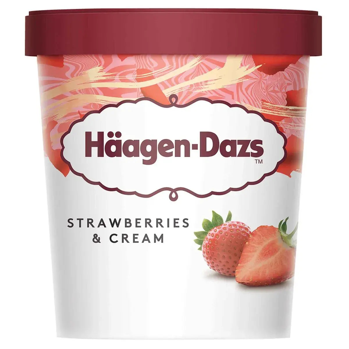 Haagen-dasz Inghetata cu Capsuni si Frisca