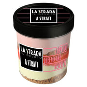 Lastrada Gelato in Straturi cu Capsuni, Cheesecake si Biscuiti