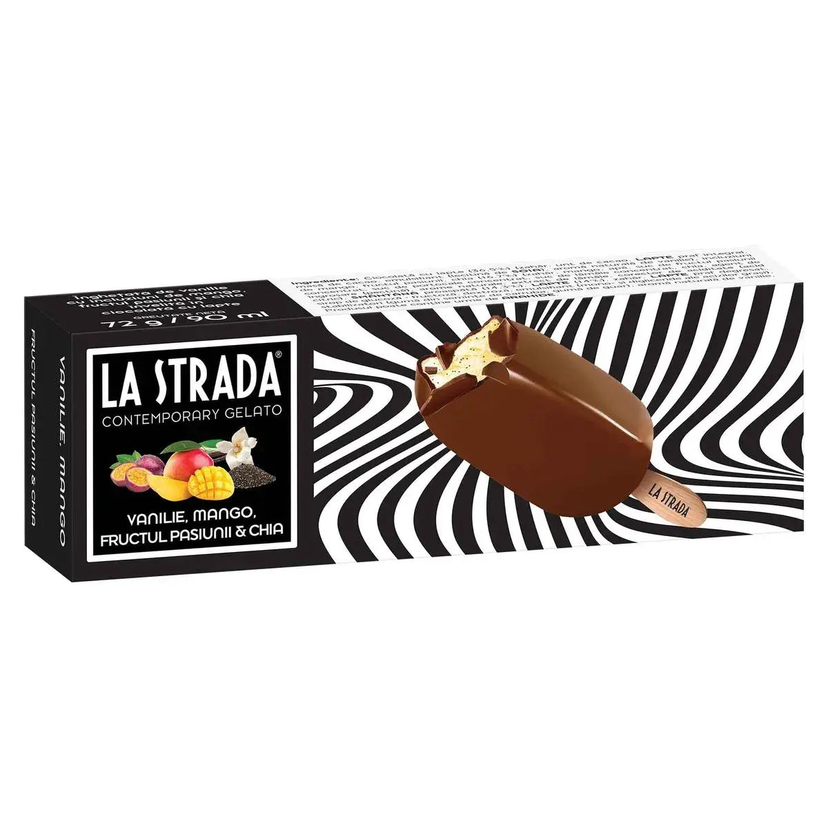 Lastrada Inghetata de Vanilie, Mango, Fructul Pasiunii si Chia