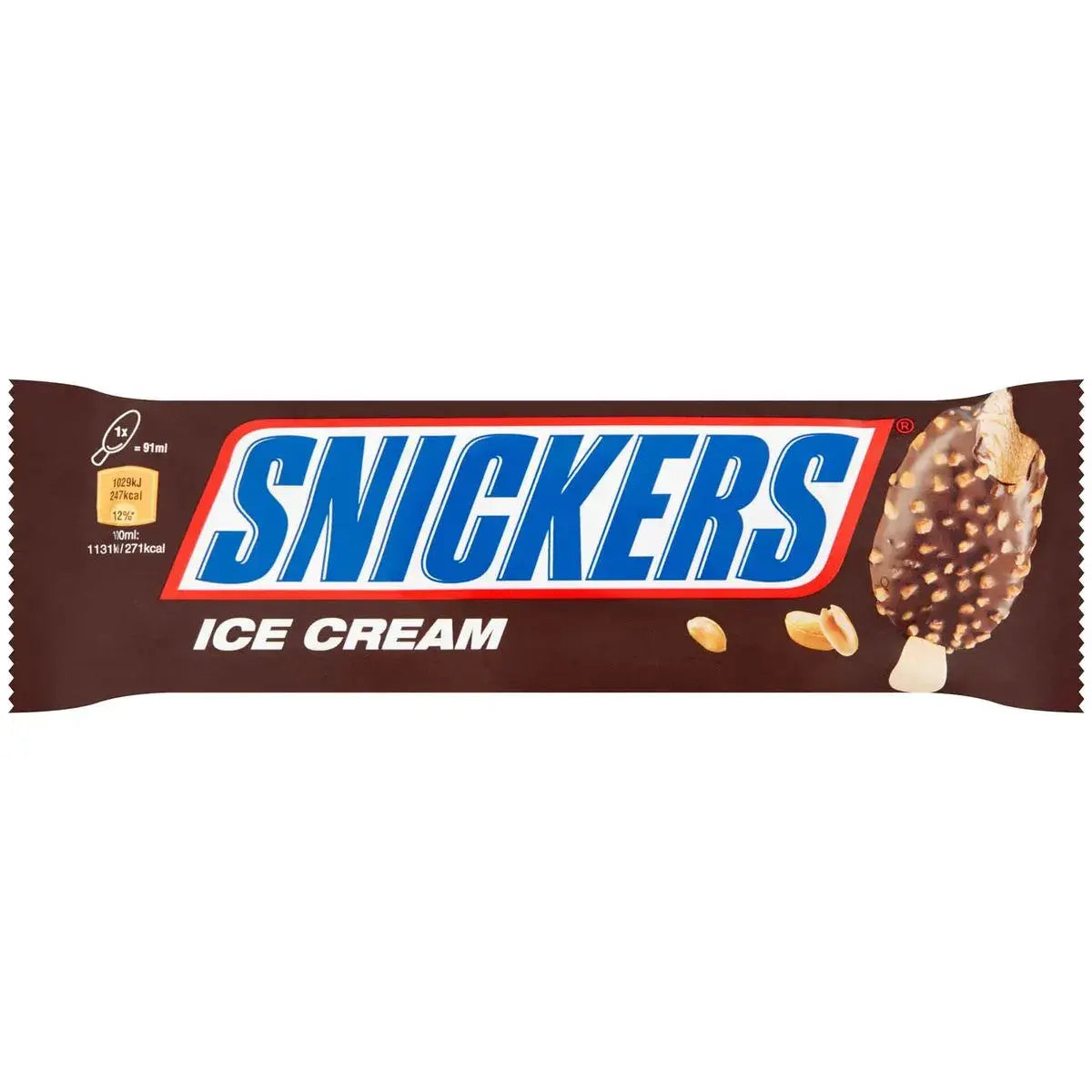 Snickers Inghetata pe Bat cu Arahide si Caramel