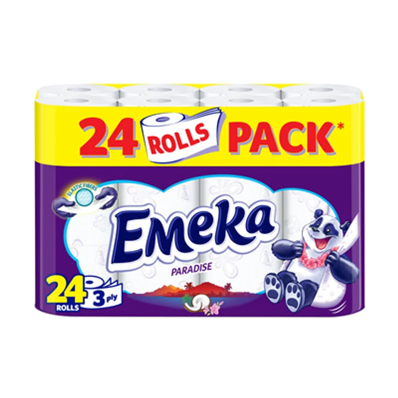 Emeka Paradise Hartie Igienica 3 Straturi, 24 Role