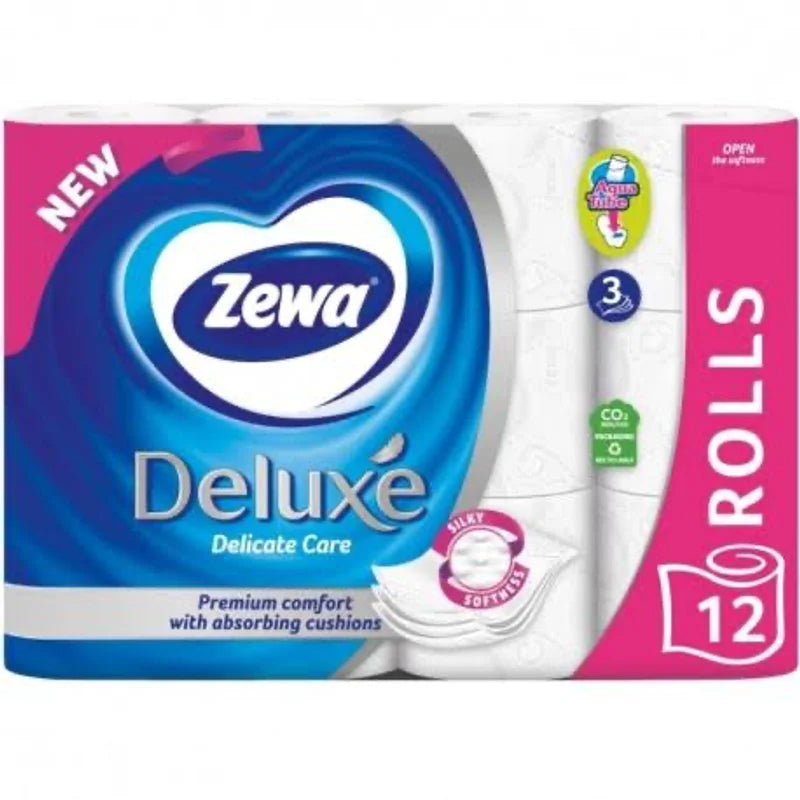Zewa Deluxe Delicate Care Hartie Igienica, 3 Straturi, 12 Role