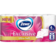 Zewa Hartie Igienica Exclusive Ultra Soft, 4 Straturi, 8 Role