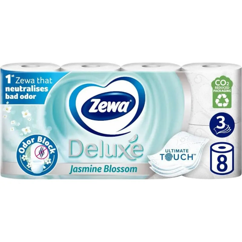 Zewa Deluxe Jasmine Blossom Hartie Igienica, 3 Straturi, 8 Role
