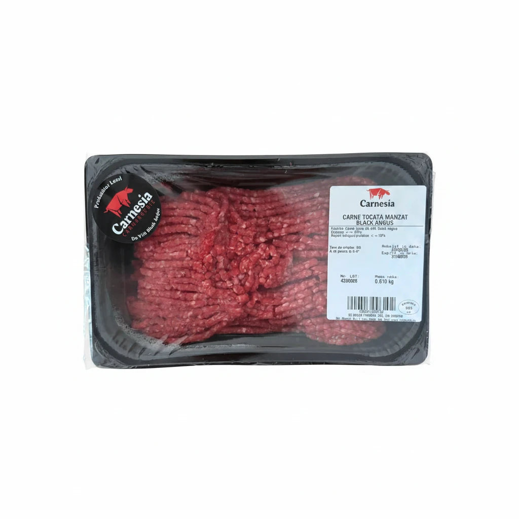 Carnesia Carne Tocată de Vită Black Angus, cca 600 g