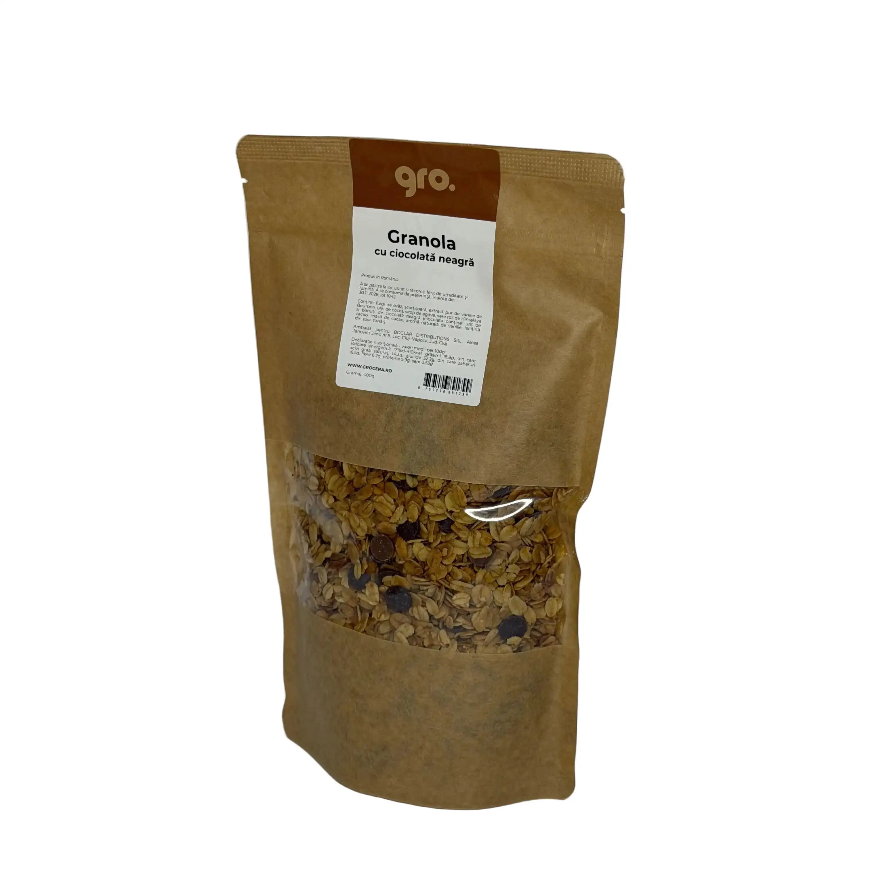 Gro. Granola cu Ciocolata Neagra