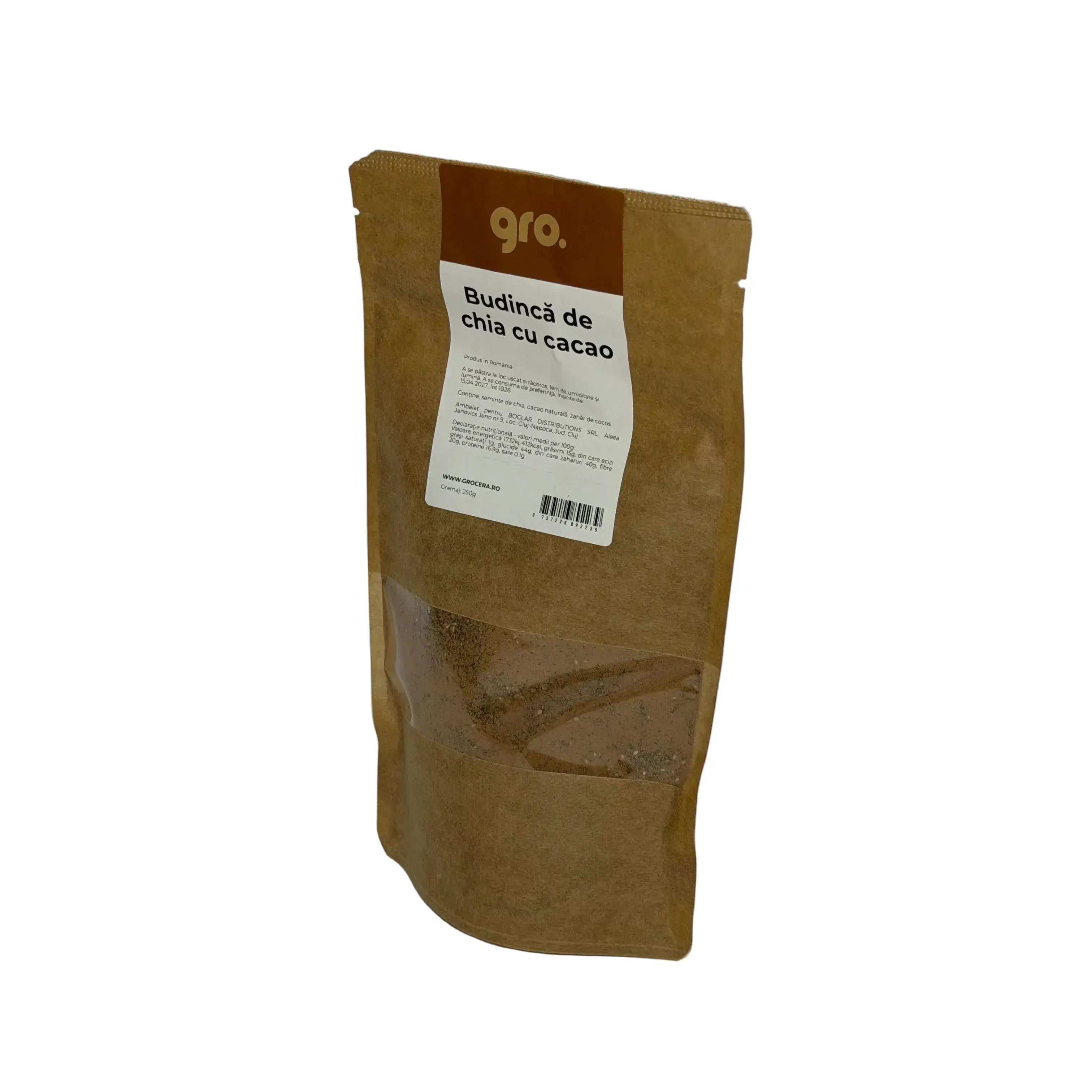 Gro. Budinca de Chia cu Cacao