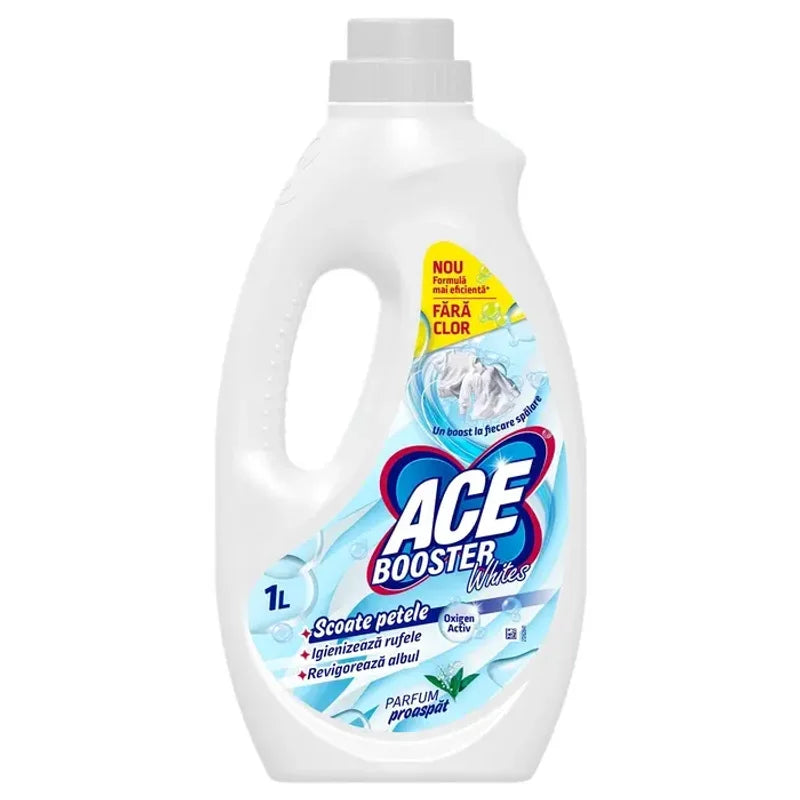Ace Booster Whites, Solutie pentru Indepartat Petele, Fara Clor, Parfumat