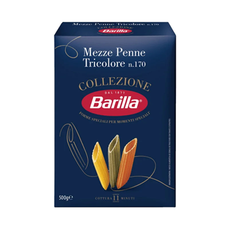 Barilla Mezze Penne Tricolore