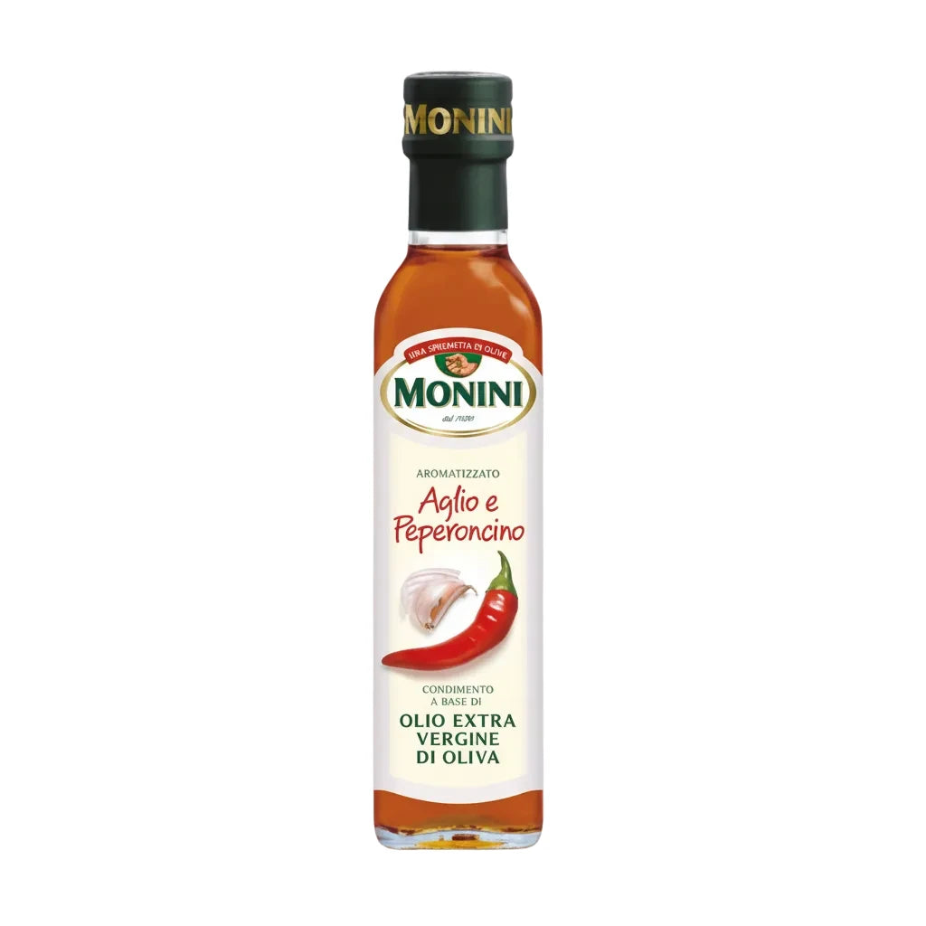 Monini Condiment cu Ulei Extravirgin Aromatizat Usturoi & Chili