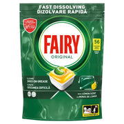 Fairy All in One Original, Detergent de Vase, pentru Masina de Spalat, Yellow, Capsule, 56 Buc