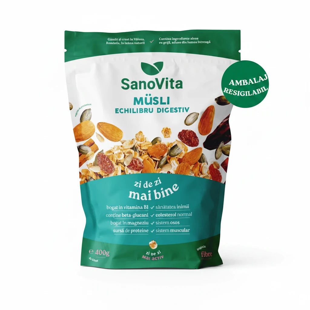 SanoVita Musli Echilibru Digestiv 400g zipper