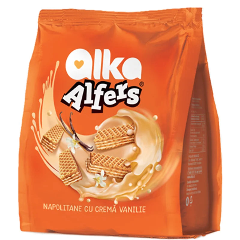 Alka Alfers Napolitane cu Crema Vanilie
