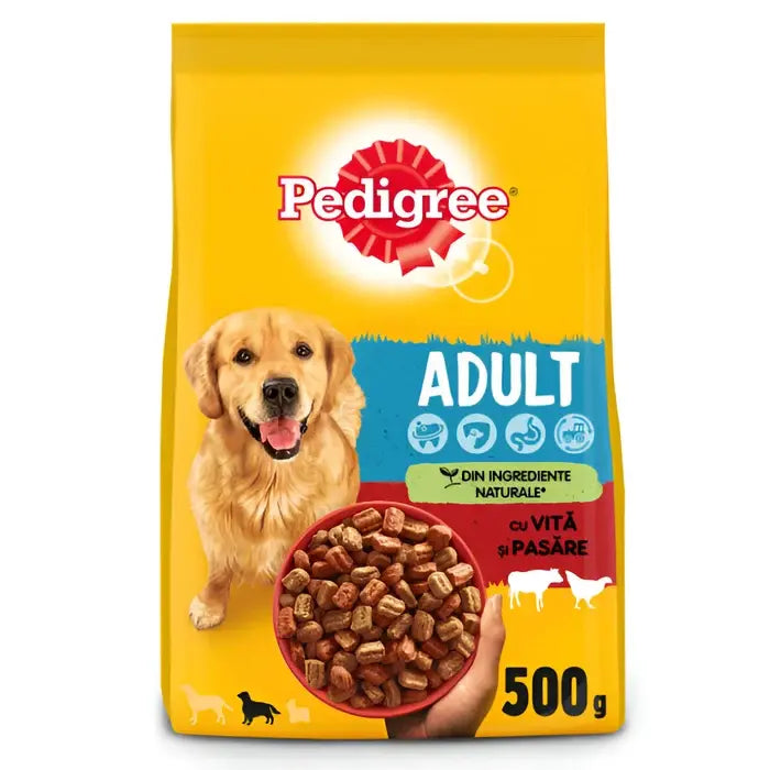 Pedigree Hrana Uscata Caini Adulti Pasare & Legume